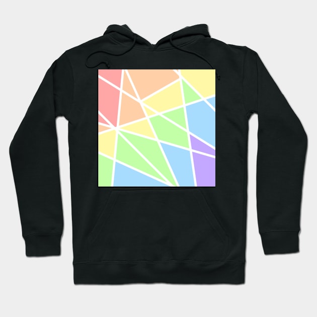 Geo rainbow Hoodie by froggos